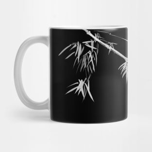 CASCADING BAMBOO - WHITE ON BLACK Mug